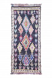 Marokkolainen Kilim matto Boucherouite 320 x 140 cm
