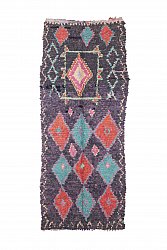 Marokkolainen Kilim matto Boucherouite 260 x 110 cm
