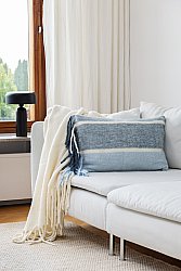 Tyynynpäällinen villasekoite - Charlotte (sininen)