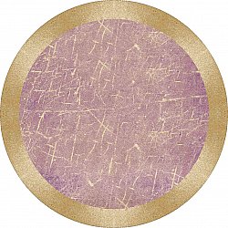 Pyöreät matot - Roges (vaaleanpunainen/kulta)