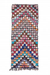 Marokkolainen Kilim matto Boucherouite 275 x 110 cm