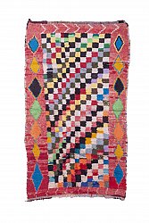Marokkolainen Kilim matto Boucherouite 240 x 140 cm
