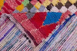 Marokkolainen Kilim matto Boucherouite 240 x 140 cm