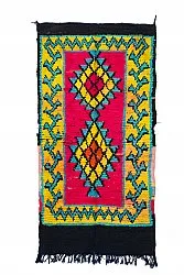 Marokkolainen Kilim matto Boucherouite 260 x 135 cm