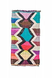 Marokkolainen Kilim matto Boucherouite 135 x 245 cm