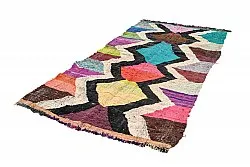 Marokkolainen Kilim matto Boucherouite 135 x 245 cm