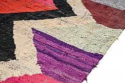 Marokkolainen Kilim matto Boucherouite 135 x 245 cm