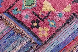 Marokkolainen Kilim matto Boucherouite 225 x 135 cm