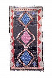 Marokkolainen Kilim matto Boucherouite 280 x 145 cm