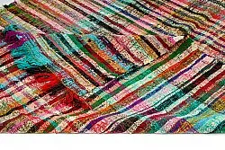 Marokkolainen Kilim matto Boucherouite 160 x 300 cm