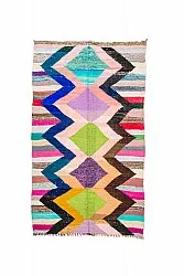 Marokkolainen Kilim matto Boucherouite 155 x 260 cm