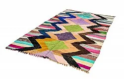 Marokkolainen Kilim matto Boucherouite 155 x 260 cm