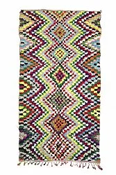 Marokkolainen Kilim matto Boucherouite 315 x 170 cm