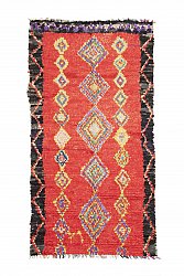 Marokkolainen Kilim matto Boucherouite 255 x 135 cm