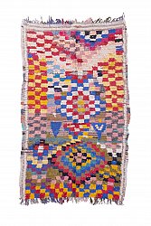 Marokkolainen Kilim matto Boucherouite 190 x 115 cm