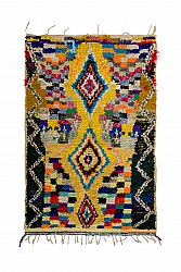 Marokkolainen Kilim matto Boucherouite 225 x 150 cm