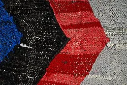 Marokkolainen Kilim matto Boucherouite 135 x 225 cm