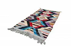 Marokkolainen Kilim matto Boucherouite 140 x 290 cm
