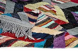 Marokkolainen Kilim matto Boucherouite 140 x 290 cm