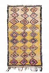 Marokkolainen Kilim matto Boucherouite 245 x 140 cm