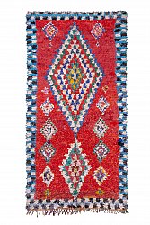 Marokkolainen Kilim matto Boucherouite 295 x 150 cm