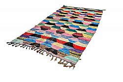Marokkolainen Kilim matto Boucherouite 145 x 275 cm