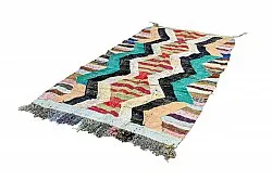 Marokkolainen Kilim matto Boucherouite 140 x 265 cm