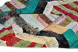 Marokkolainen Kilim matto Boucherouite 140 x 265 cm