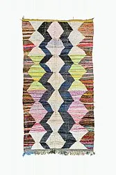 Marokkolainen Kilim matto Boucherouite 155 x 285 cm
