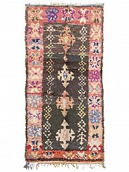 Marokkolainen Kilim matto Boucherouite 205 x 95 cm