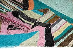 Marokkolainen Kilim matto Boucherouite 135 x 265 cm