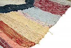 Marokkolainen Kilim matto Boucherouite 135 x 215 cm