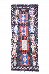 Marokkolainen Kilim matto Boucherouite 275 x 105 cm