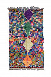Marokkolainen Kilim matto Boucherouite 235 x 130 cm