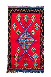 Marokkolainen Kilim matto Boucherouite 170 x 300 cm