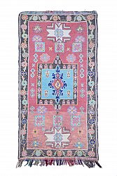 Marokkolainen Kilim matto Boucherouite 290 x 160 cm