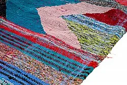 Marokkolainen Kilim matto Boucherouite 135 x 270 cm