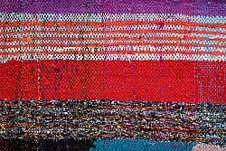 Marokkolainen Kilim matto Boucherouite 135 x 270 cm