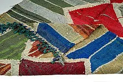 Marokkolainen Kilim matto Boucherouite 120 x 280 cm