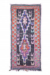 Marokkolainen Kilim matto Boucherouite 310 x 140 cm