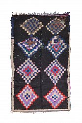 Marokkolainen Kilim matto Boucherouite 205 x 125 cm