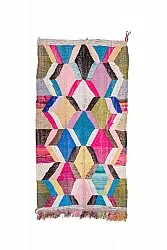 Marokkolainen Kilim matto Boucherouite 150 x 275 cm