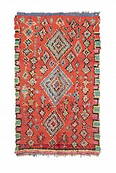 Marokkolainen Kilim matto Boucherouite 245 x 140 cm
