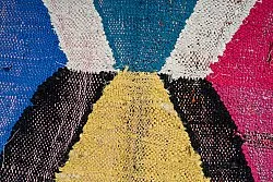 Marokkolainen Kilim matto Boucherouite 150 x 275 cm