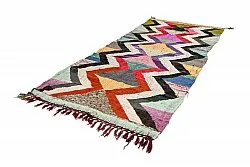 Marokkolainen Kilim matto Boucherouite 140 x 305 cm