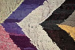 Marokkolainen Kilim matto Boucherouite 140 x 305 cm