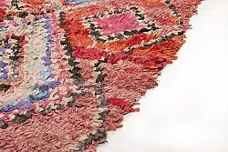 Marokkolainen Kilim matto Boucherouite 245 x 105 cm