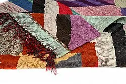 Marokkolainen Kilim matto Boucherouite 140 x 305 cm