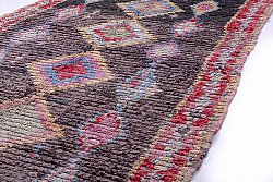 Marokkolainen Kilim matto Boucherouite 265 x 125 cm