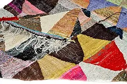 Marokkolainen Kilim matto Boucherouite 145 x 270 cm